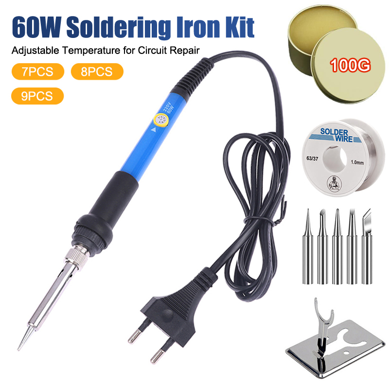 Diy Electronics Storage - Set Alat Solder 220V 60W dengan