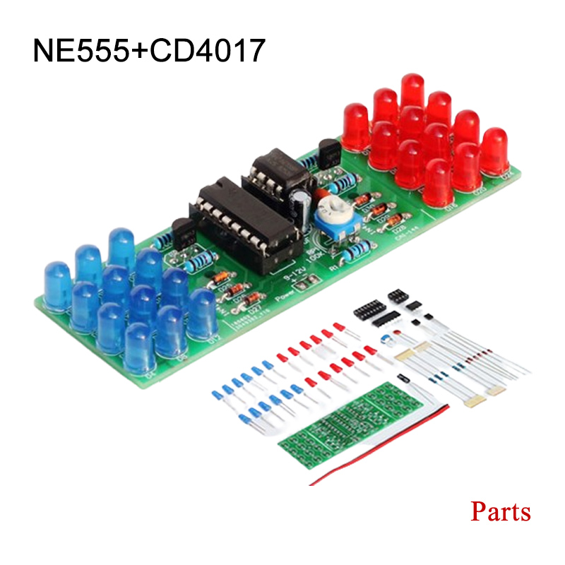 Diy Electronics Learning Kit - IC LED Merah Biru Warna Ganda