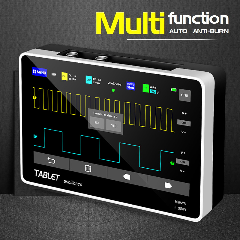 Oscilloscope Dso Mini - Panel sentuh osiloskop Digital Dual Channel