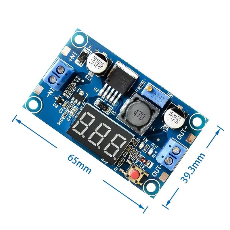 Diy Electronics Power Supply - Modul Catu Daya LM2596 Dengan Layar