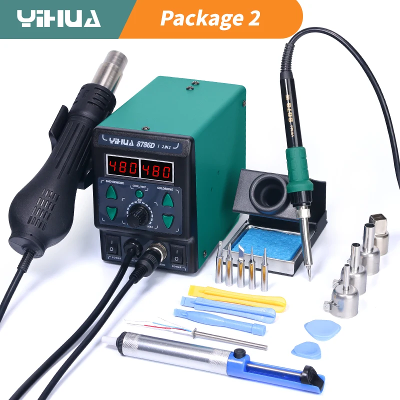 Diy Electronics Storage - YIHUA 8786D besi Solder, stasiun Solder