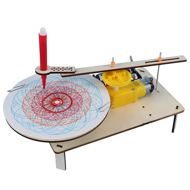 Diy Electronics Tool Kit - 1-3Pcs Mainan Robot Gambar Elektrik Kayu