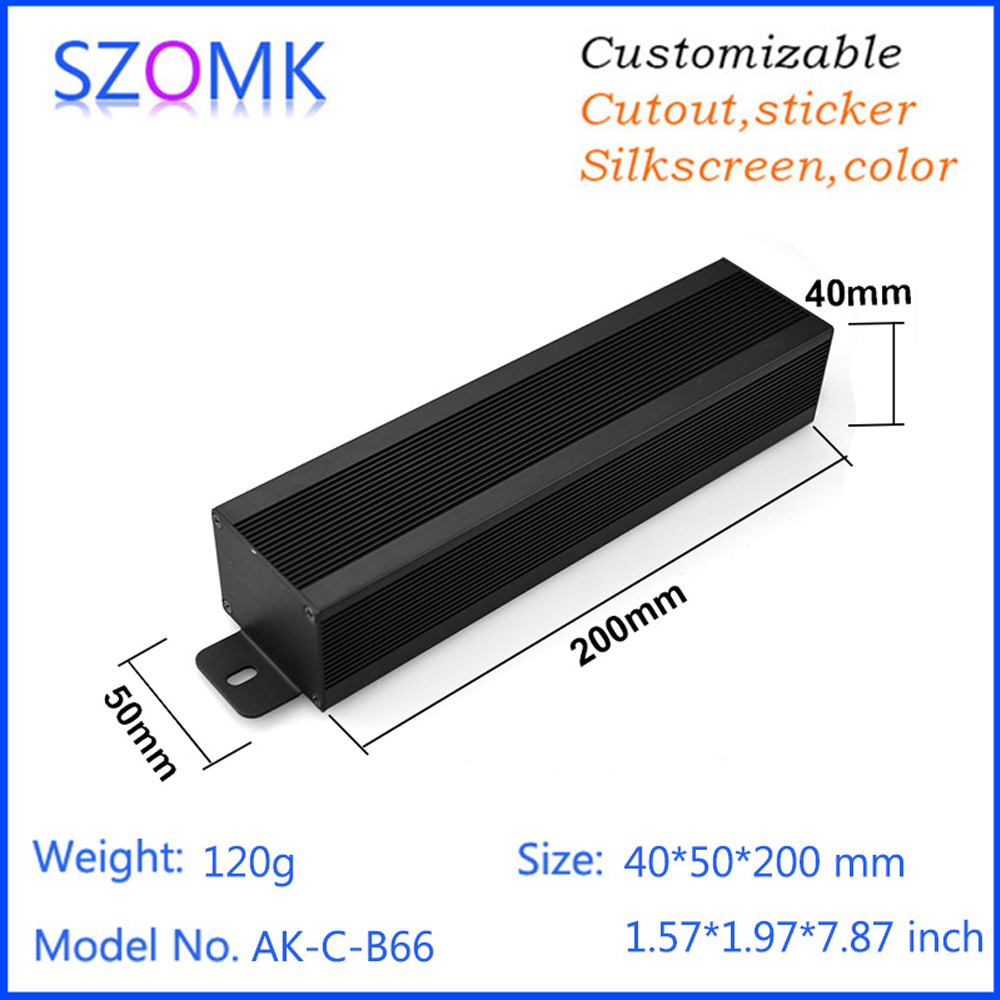 Diy Electronics Websites - 1 Buah 40*50*200Mm Kotak Aluminium Penutup