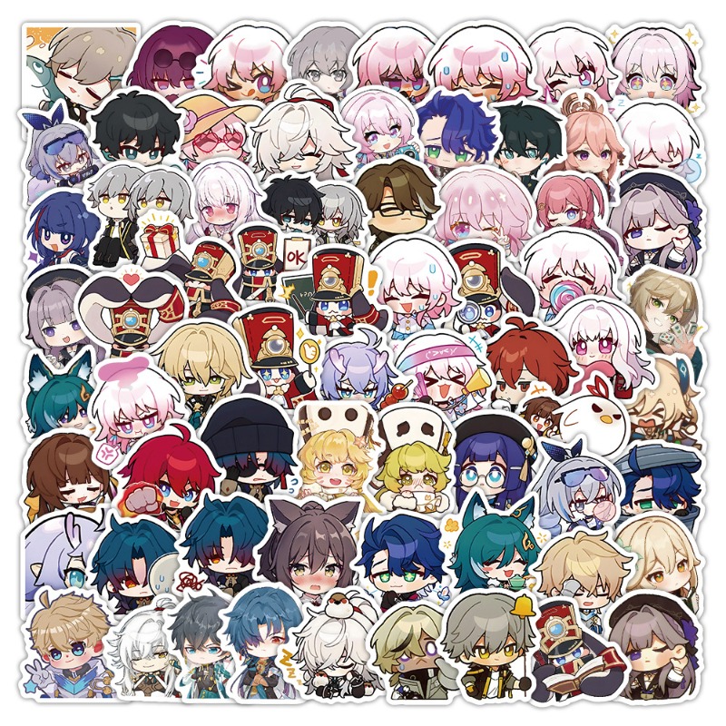 Stiker Versi Q Seri Game Honka - Diy Q ulasan dan harga