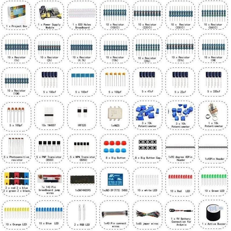 Desain Baru~ Kit Komponen Elek - Diy Electronic Components ulasan dan harga