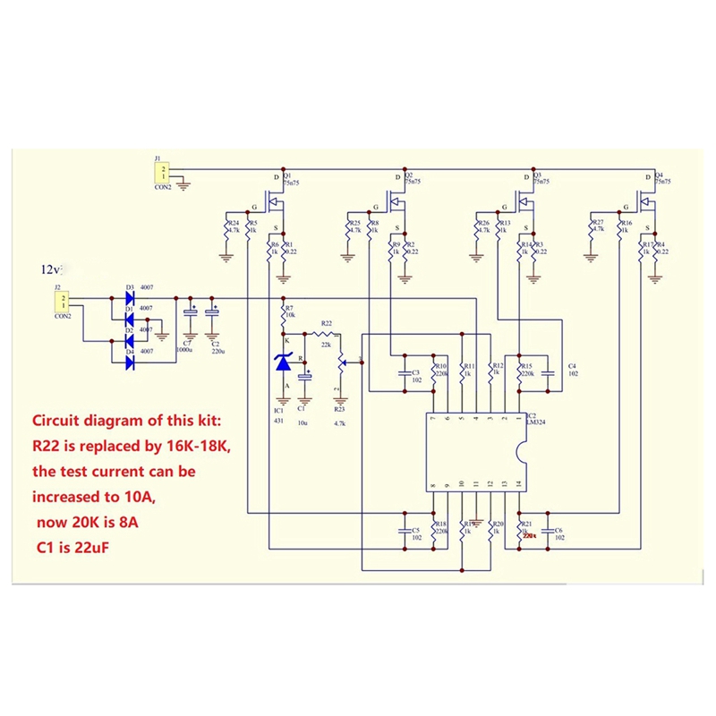 Kit DIY 150W 10A Penguji Kapas - Diy Electronic Load ulasan dan harga