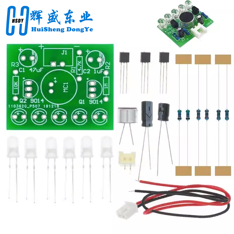 Lampu kontrol diaktifkan suara - Diy Electronics Learning Kit ulasan dan harga