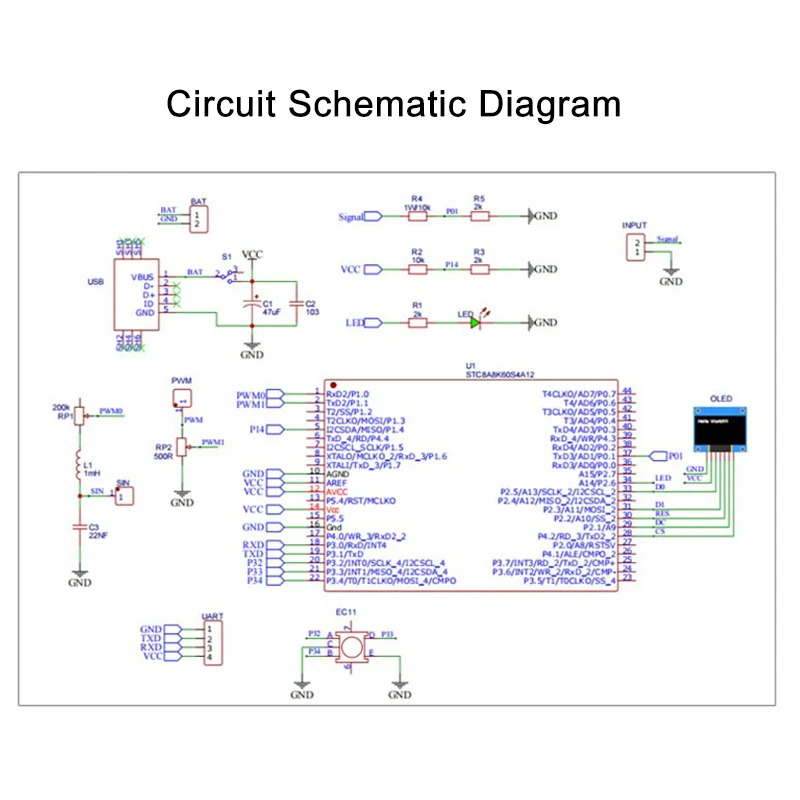 STC8K8A Kit Mikrokontroler DIY - Oscilloscope Dso Mini ulasan dan harga