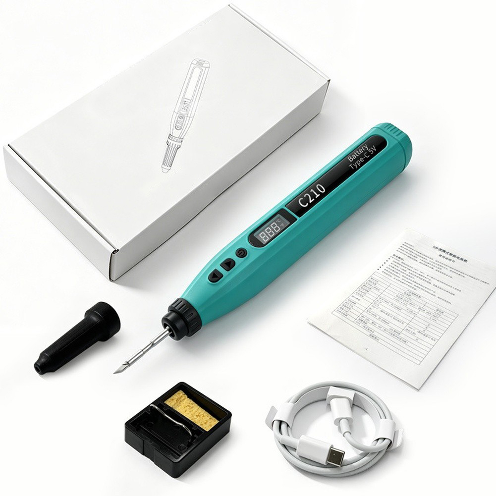 Set besi solder USB digital pi - Diy Electronics Storage ulasan dan harga