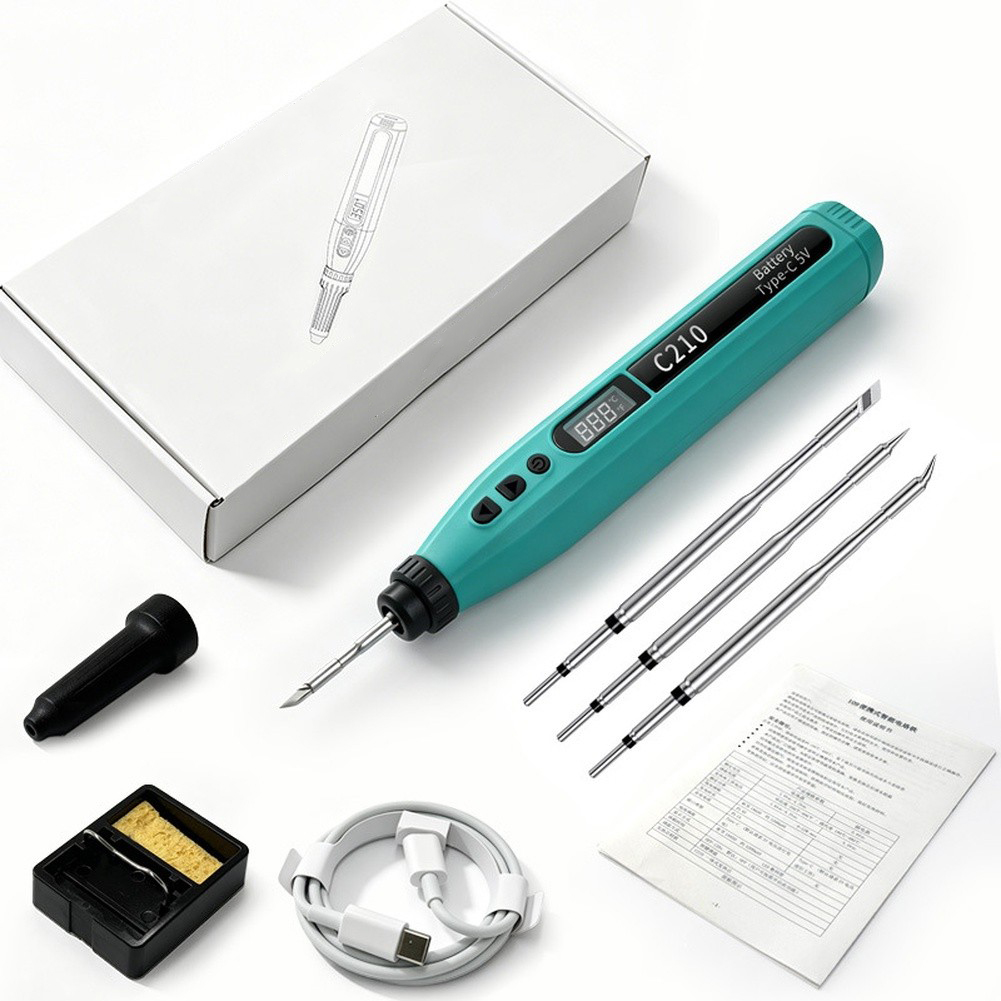 Set besi solder USB digital pi - Diy Electronics Storage ulasan dan harga