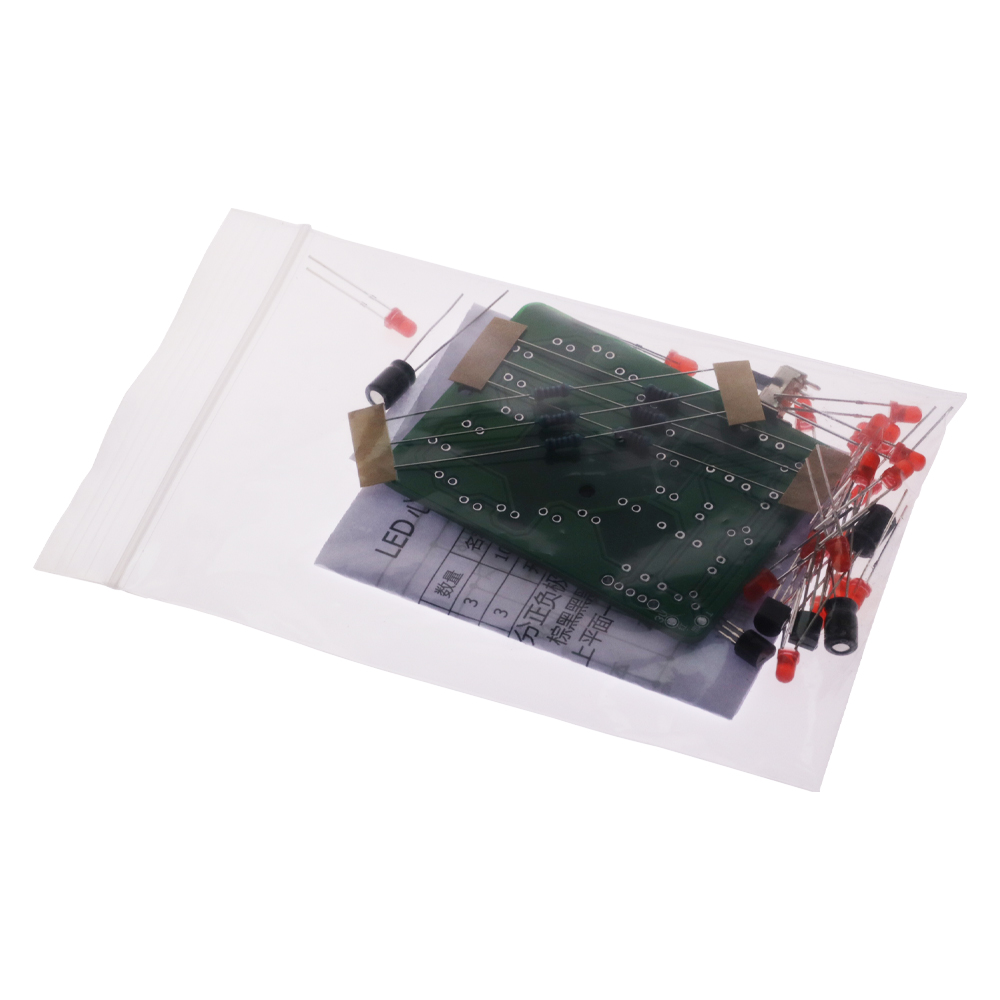 LED Lampu Lari Berbentuk Hati  - Diy Electronics Learning Kit ulasan dan harga