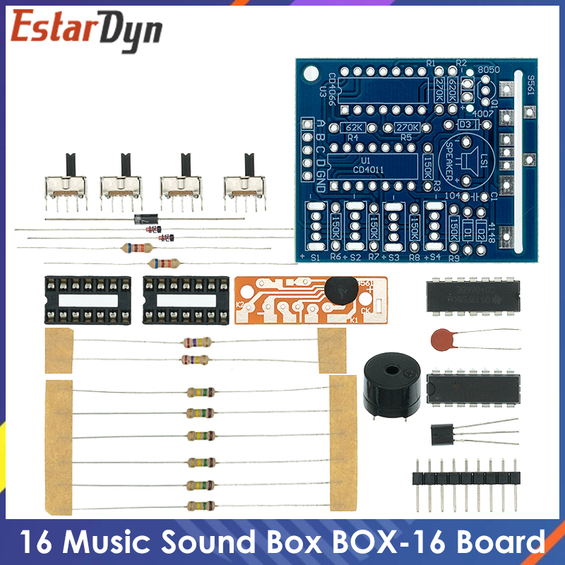 16 Kotak Suara Musik BOX-16 Pa - Diy Electronics Learning Kit ulasan dan harga