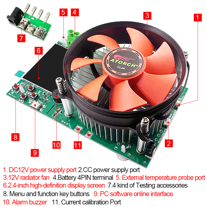 Penguji Kapasitas Baterai 4 Ka - Diy Electronic Load ulasan dan harga